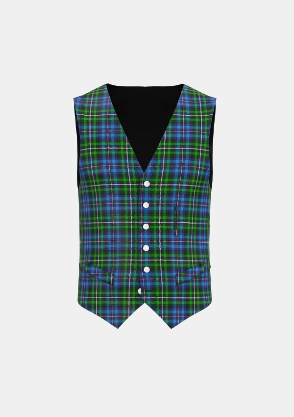 Dyer Tartan Waistcoat Front Dyer Tartan Waistcoat Front
