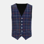Easton Tartan Waistcoat Front