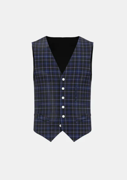 Edgar Tartan Waistcoat Front