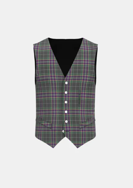 Fagan Tartan Waistcoat Front