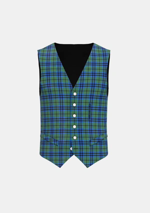 Falconer Tartan Waistcoat Front Falconer Tartan Waistcoat Front