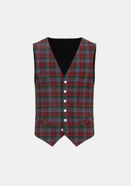 Faulkner Tartan Waistcoat Front