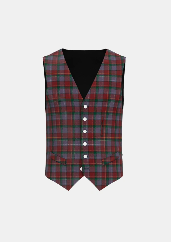 Faulkner Tartan Waistcoat Front Faulkner Tartan Waistcoat Front