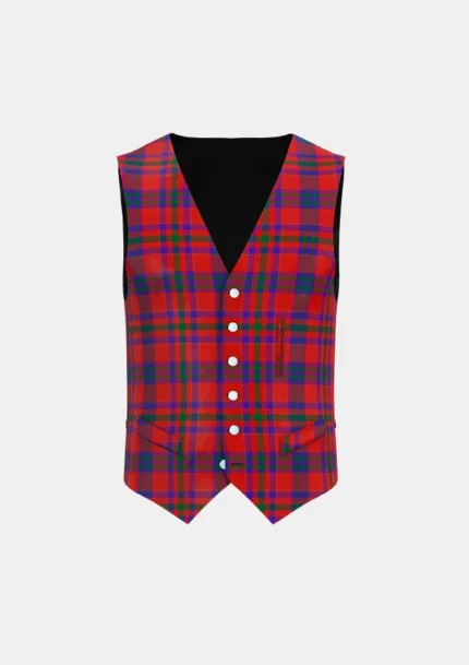 Fiddes Tartan Waistcoat Front