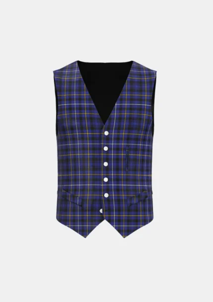 Fleming Tartan Waistcoat Front