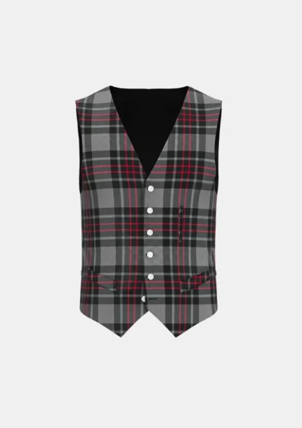 Flynn Tartan Waistcoat Front