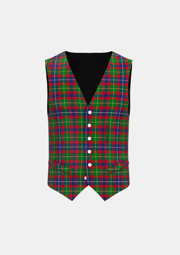 Forrester Tartan Waistcoat Front Forrester Tartan Waistcoat Front