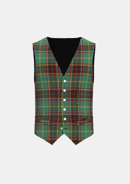 Fortnum & Mason Tartan Waistcoat Front