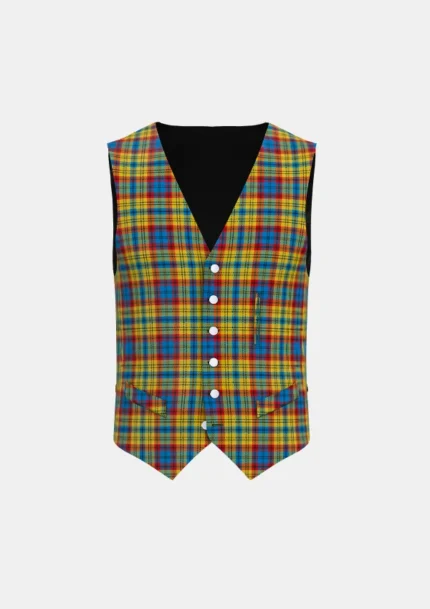 Franklin Tartan Waistcoat Front