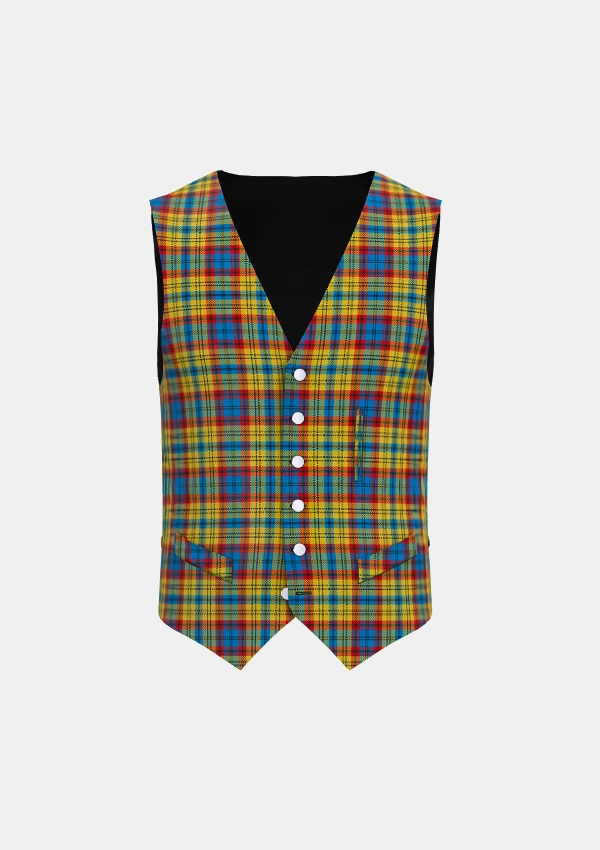 Franklin Tartan Waistcoat Front Franklin Tartan Waistcoat Front