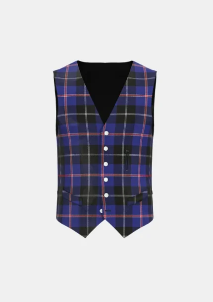 Fuller of Hopewell Tartan Waistcoat Front