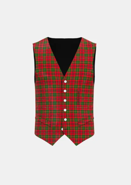 Gaffney Tartan Waistcoat Front