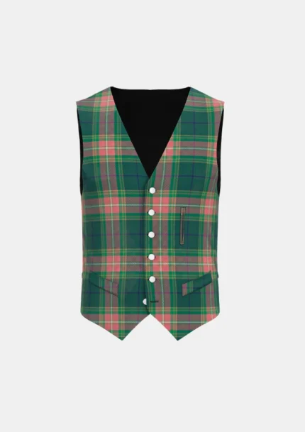Gallagher Ancient Tartan Waistcoat Front