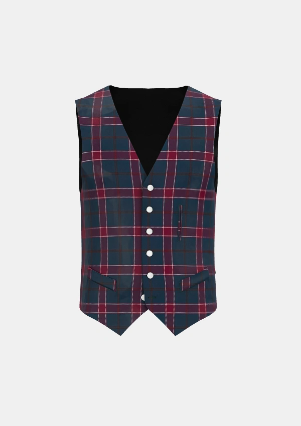 Gavin Tartan Waistcoat Front Gavin Tartan Waistcoat Front
