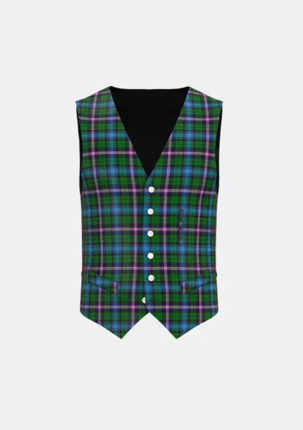 Gemmell Tartan Waistcoat Back