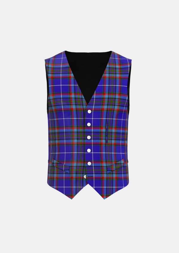 Gemmell of Dumfries & Galloway Tartan Waistcoat Front Gemmell of Dumfries & Galloway Tartan Waistcoat Front