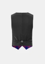 Gill Anil Tartan Waistcoat Back