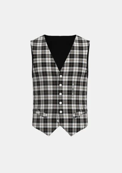 Gleneagles Tartan Waistcoat Front