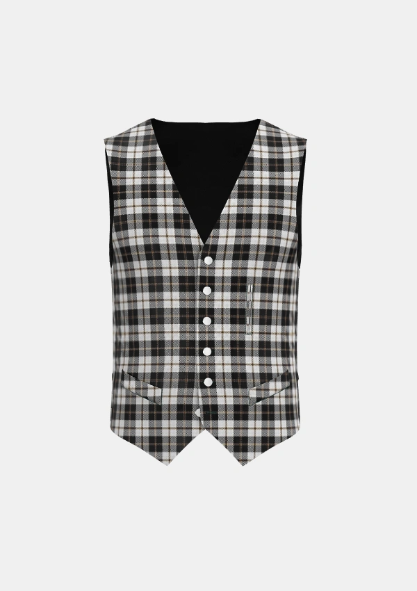 Gleneagles Tartan Waistcoat Front Gleneagles Tartan Waistcoat Front