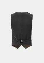 Gray Tartan Waistcoat Back