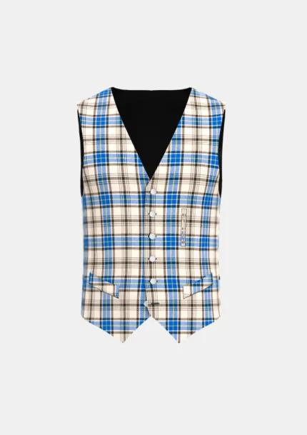 Hannay Tartan Waistcoat Front