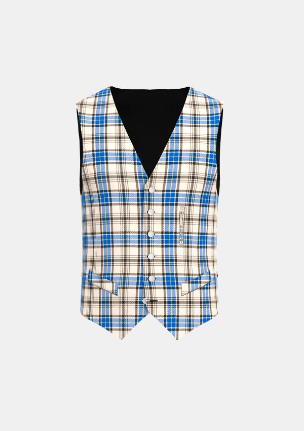 Hannay Tartan Waistcoat Front Hannay Tartan Waistcoat Front
