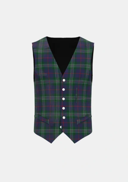 Hardie Tartan Waistcoat Front