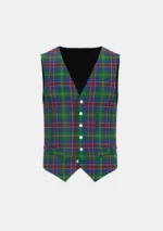 Hart of Scotland Tartan Waistcoat Front