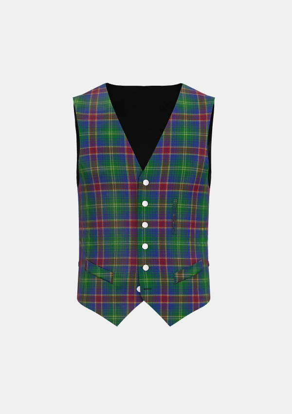Hart of Scotland Tartan Waistcoat Front Hart of Scotland Tartan Waistcoat Front