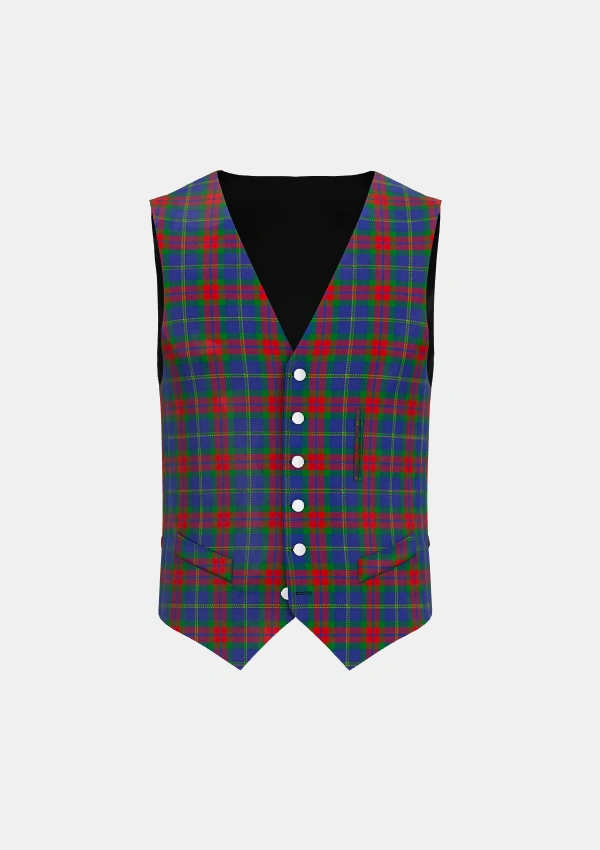 Harvey Tartan Waistcoat Front Harvey Tartan Waistcoat Front