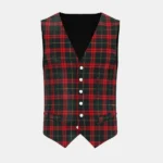 Harvie Tartan Waistcoat Front