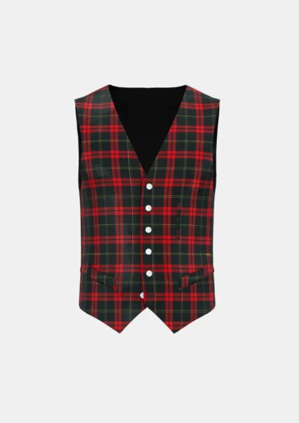 Harvie Tartan Waistcoat Front