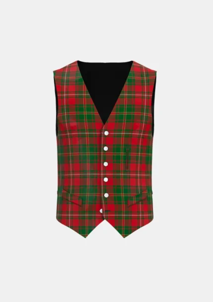 Hayes Tartan Waistcoat Front