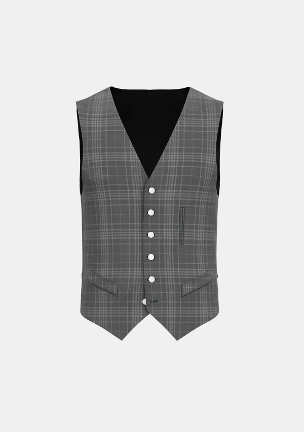 Hebridean Cairn Tartan Waistcoat Front Hebridean Cairn Tartan Waistcoat Front