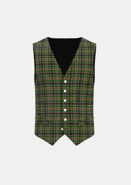 Hebrides Tartan Waistcoat Front