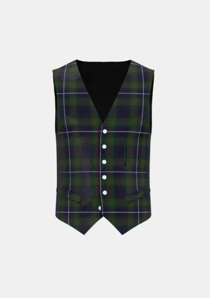 Humphries Tartan Waistcoat Front