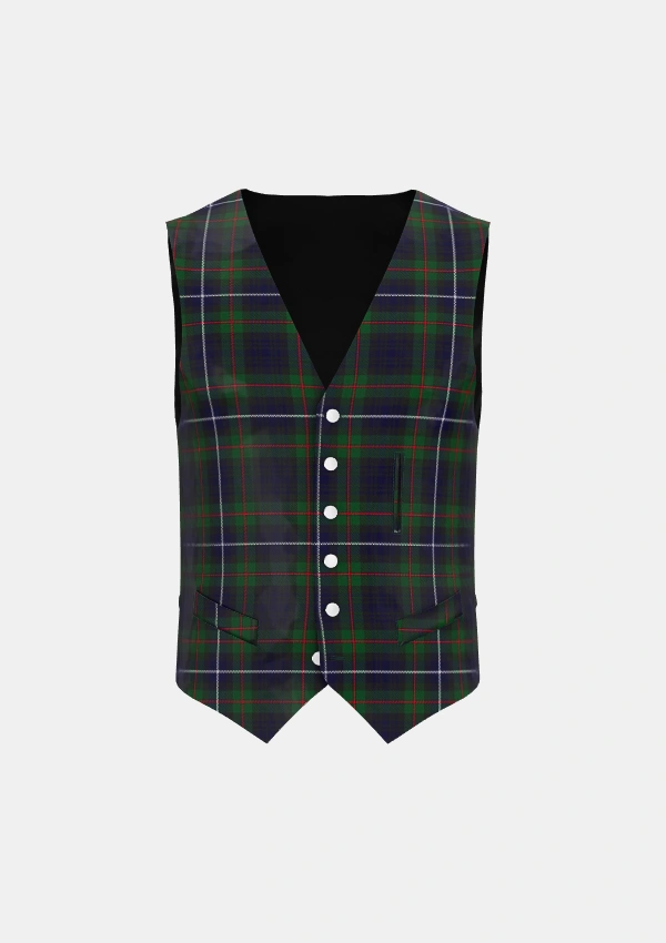 Humphries Tartan Waistcoat Front Humphries Tartan Waistcoat Front