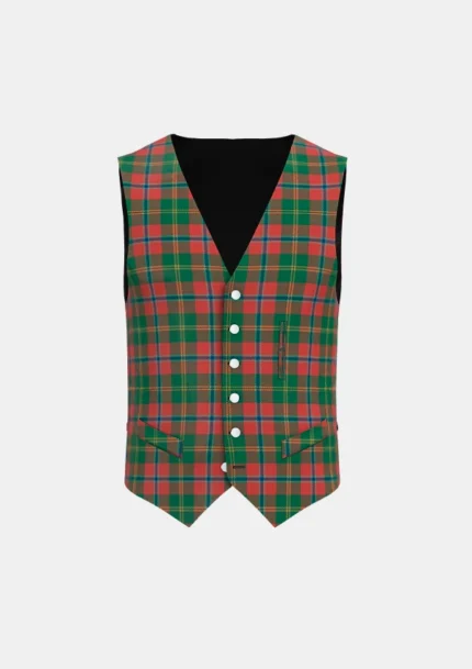 Hutcheson Tartan Waistcoat Front