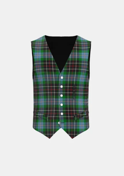 Hyslop Hunting Tartan Waistcoat Front