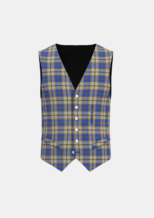Independence Tartan Waistcoat Front Independence Tartan Waistcoat Front