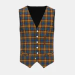 Isle of Arran Tartan Waistcoat Front