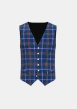 Jewish Tartan Waistcoat Front