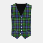 Lanarkshire Tartan Waistcoat Front