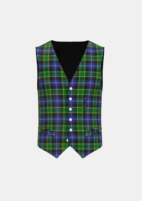 Lanarkshire Tartan Waistcoat Front Lanarkshire Tartan Waistcoat Front