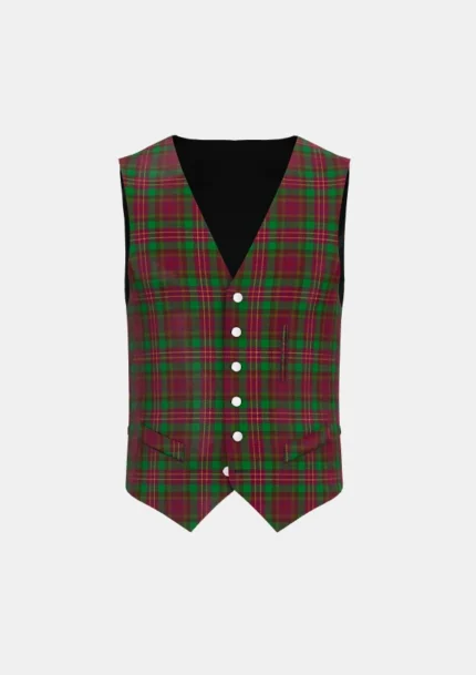 Leighton Tartan Waistcoat Front