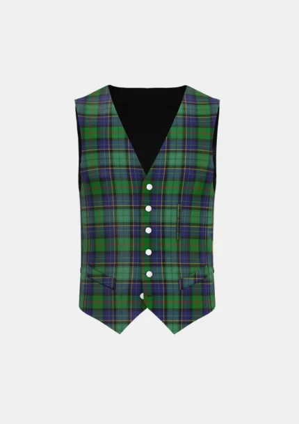 Leinster Tartan Waistcoat Front