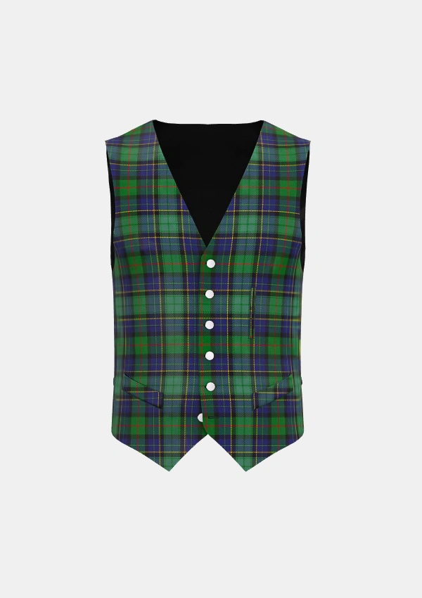 Leinster Tartan Waistcoat Front Leinster Tartan Waistcoat Front