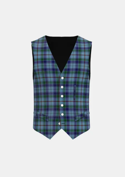 Leith Tartan Waistcoat Front