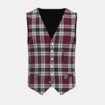 Little Dress Tartan Waistcoat Front