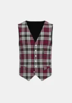 Little Dress Tartan Waistcoat Front